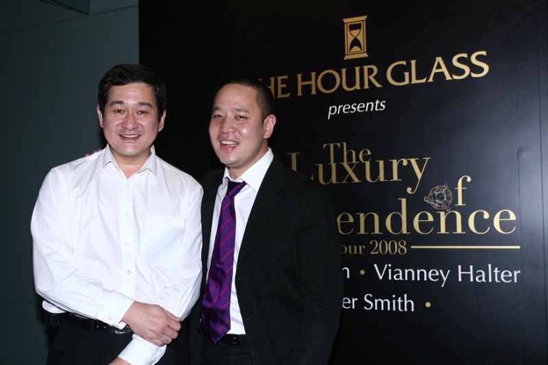 Laurence Wee and Michael Tay, Executive Director of The Hour Glass